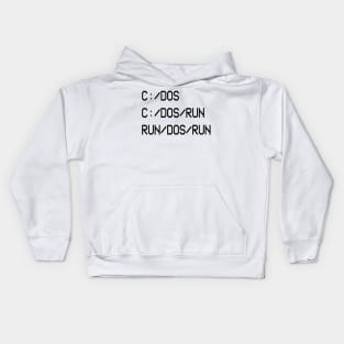 C:/DOS/RUN Kids Hoodie